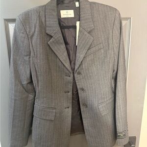Babaton Charcoal Chevron Blazer